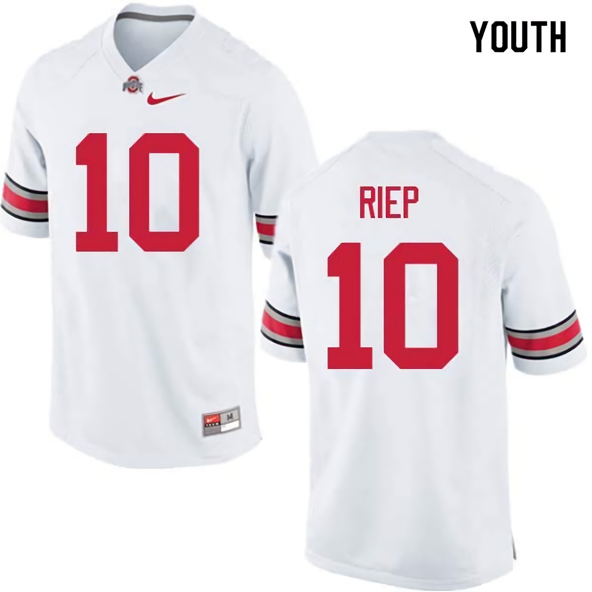 Amir Riep Ohio State Buckeyes Youth NCAA #10 Nike White College Stitched Football Jersey KIA0056OP